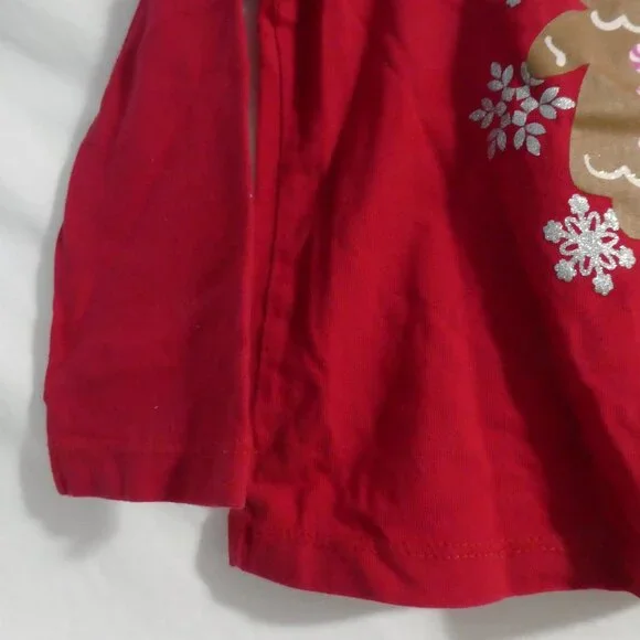 CHILDREN'S PLACE | 3T | Red Long Sleeve Crew Neck Graphic Sweetie T-Shirt / Tee - Picture 6 of 14